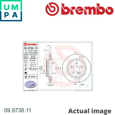 2X BRAKE DISC FOR MERCEDES-BENZ S-CLASS/Sedan CL-CLASS M113.941/948 4.3L 8cyl • £173.94