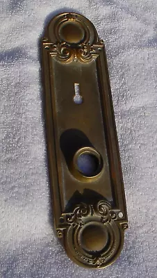 Antique Bronze Ornate Door Plate Sargent & Co Style #7855 (#2) • $9.90