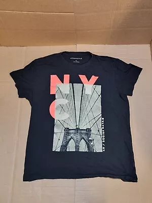 Brooklyn Bridge New York Aeropostale Shirt Black Mens Size Large  • $14