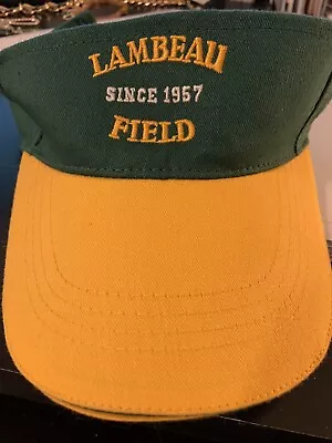 Green Bay Packers Lambeau Field Souvenir Promo Sun Visor Hat Cap Sentry Foods  • $4.25