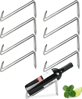 $42.30 • Buy Wine Rack Set Of 6 Stainless Steel Single Wine Bottle Holder Rack Stylish Wine B