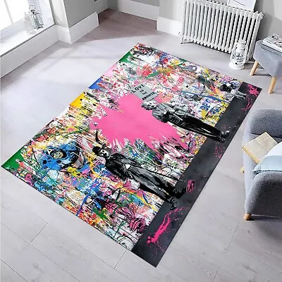 Banksy Rug Graffiti Carpet Non Slip Rug Love Is All We Need Street Graffiti • $296.88