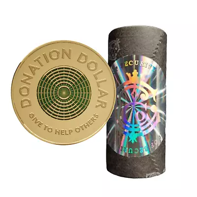 2021 $1 Donation Dollar Cotton & Co Coin Roll D3-1289 • $27