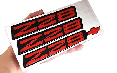 For 82-92 Chevy  Z28  Rocker Panel & Rear Bumper Emblems Red Black-3pcs • $42.13