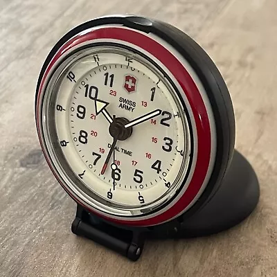 66mm Victorinox Swiss Army Original Travel Alarm Clock Pocket Watch Dual Time • $49
