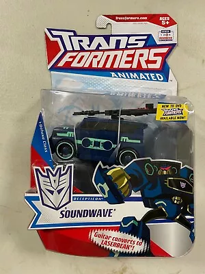 Transformers Animated Soundwave Hasbro MOSC New Deluxe Class Action Figure • $55