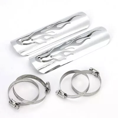 $33.99 • Buy 2pcs Exhaust Muffler Pipe Heat Shield Cover For  Yamaha V-Star XVS 250 650 950