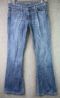 X2 Denim Laboratory Women's 6 Long Flare Leg Medium Wash Denim Jeans MP16 • $9.38