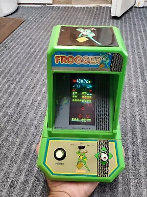 Vtg SEGA COLECO 1982 Frogger Tabletop Mini Arcade Game Works No Battery Cover • $95