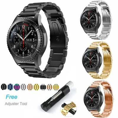 Stainless Steel Watch Band +Tool For Samsung Galaxy Watch 4 5 6 46MM 42 3 41/45 • $16.99