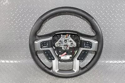 15-20 F150 Platinum Black Leather Heated Steering Wheel Assembly Radio Cruise OE • $289.99