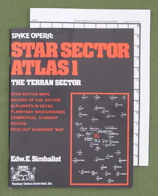 Star Sector Atlas 1 - The Terran Sector (Space Opera) FGU 7141 • $13