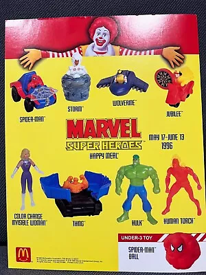 McDonalds 1996 Marvel Super Heroes Complete Set Plus U-3 • $19.99