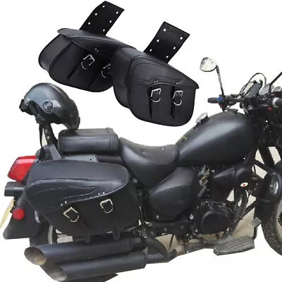 Luggage Side Saddle Bags For Yamaha V Star 1300 1100 950 650 XVS Custom Classic • $129.99