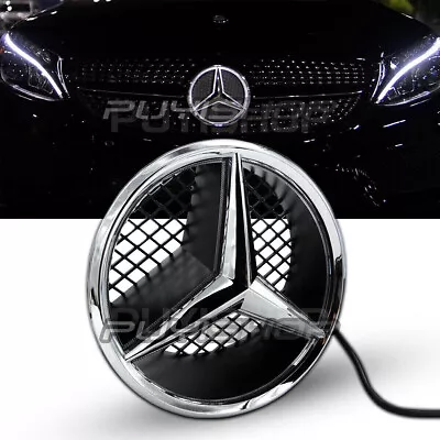 Car Led Grill Emblem Front Logo Star Light For Mercedes Benz C GLK B Class 08-14 • $39.99