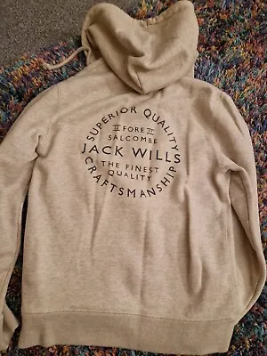 Jack Wills Beige Womens Full Zip Hoody Small • £8