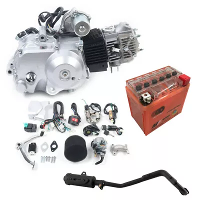 125cc Semi Auto Engine Motor Kit 3 Speed Reverse For ATV Quad 4 Wheeler Go Kart • $489.22