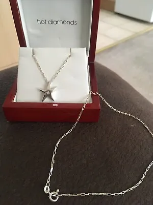 £20 • Buy Hot Diamonds Striking Star Pendant Necklace Sterling Silver