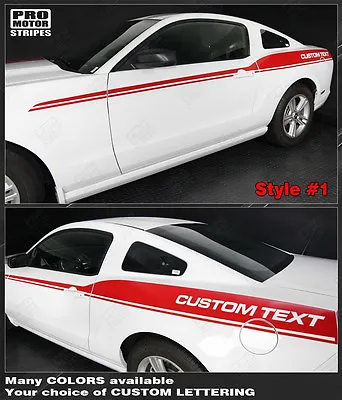 Ford Mustang 2005-2014 Javelin Side Accent Stripes Decals (Choose Color) • $47.60