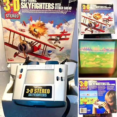 Vintage 1983 Tomy Tronic 3d Sky Fighters 7630 Electronic Handheld Game Working! • £62