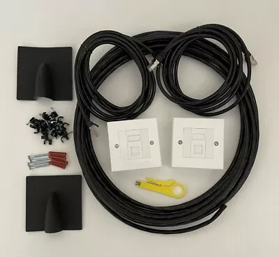 £32 • Buy Cat6a External Burial Home Office Ethernet Extension Kit 10gig 100% Copper Lot