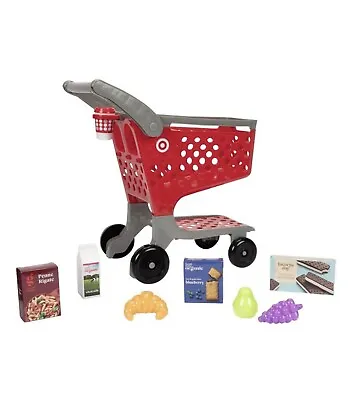 Target Toy Shopping Mini Cart 12 Pieces Kids Groceries Fruit BRAND NEW IN HAND  • $54.95