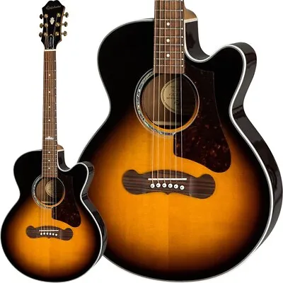 New Epiphone J-200EC Studio Parlor (Vintage Sunburst) EJ-200 Coupe 720517 Guitar • $505.93