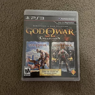 God Of War Collection (1 & 2 HD Remastered) SUPER RARE Complete PS3 Release T11 • $89