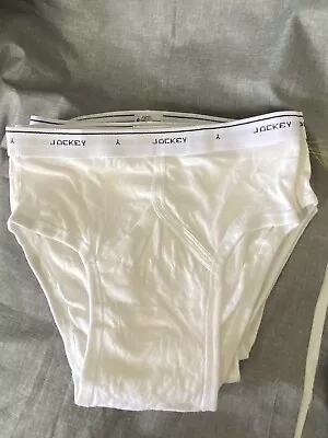 Vintage Jockey Men’s Low Rise Brief Sz 36 White Y-Front W/Tags 6 Pairs • $69.69