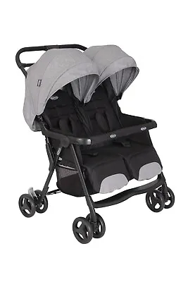 GRACO DUORIDER Double Buggy Twin Stroller Baby Pushchair Tandem 0-3 Y 0-15 Kg • £150