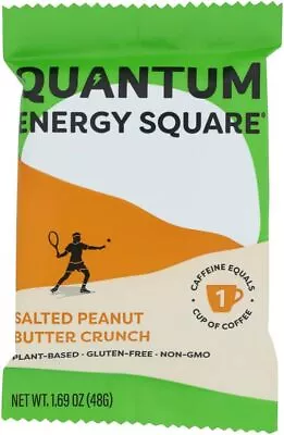 Quantum Energy Squares  Energy Bar Salted Peanut Butter Crunch   1.69 Oz • $2.61