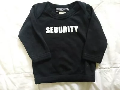 Rock Your Baby Black Security Long Sleeve Baby Top Size 0-3 Months • $19.95