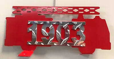 Metal Firetruck Custom Address Sign Mailbox Topper Double Sided 11  X 5  • $64.99