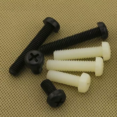 US Stock M2 M2.5 M3 M4 M5 M6 M8 Nylon Screw Round Phillips Pan Head Screws B/W • $14.26