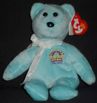 TY QUEEN ELIZABETH II The BEAR BEANIE BABY - MINT With MINT TAG - UK EXCLUSIVE 2 • $21.95