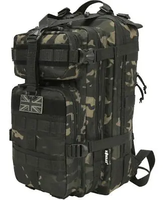 Kombat UK Stealth Pack Rucksack 25L Litre Bag MOLLE Hunting Shooting BTP Black • £24.95