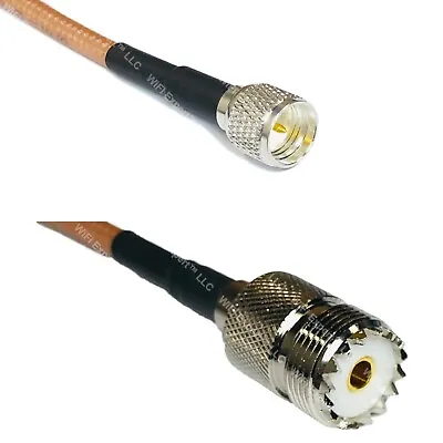 RG400 MINI UHF MALE To SO239 UHF Female RF Cable FAST-SHIP LOT • $153.05