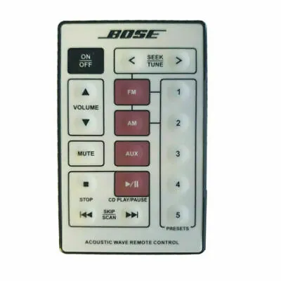 $9 • Buy Original Bose Acoustic Wave Remote Control For CD-3000 Music System White