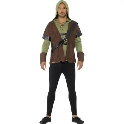 Adult Robin Hood Tunic Belt Cuffs + Boot Covers Men's Halloween Costume • $19.95