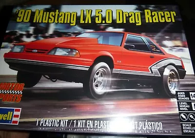 Revell 85-4195 1990 Ford Mustang LX 5.0 Drag Racer KIT 1/25 McM FS • $25.88
