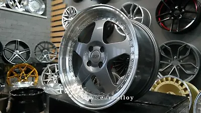 New 17 Inch 4X100 YKW Dare Deep Dish Wheels For BMW E30 VW Nissan HONDA Rims • $1535.85