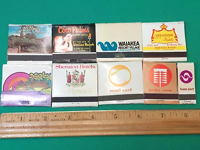 Lot 9 Vintage 1960's 1970's Hawaiian Hotel Hawaii Tiki Bar Matchbooks Souvenirs • $19.99