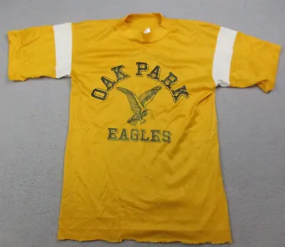 Vintage Artex Jersey Adult Small Oak Park Eagles CA 70's 80s Football Mesh Shirt • $39.99