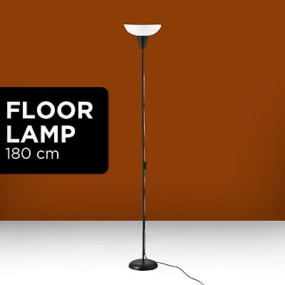 Ikea Floor Uplighter Light Lamp For HomeOffice (Black&White) Without Lamp Shade • £18.99