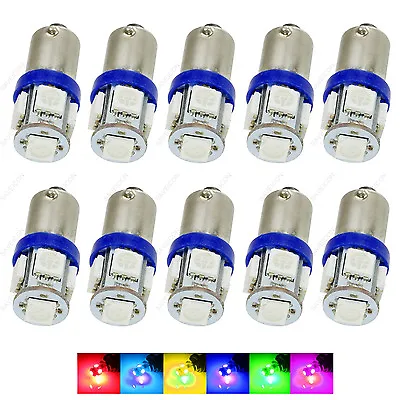 10 X Blue T11 BA9S T4W H6W 1985 363 5-SMD LED Car Wedge Side Light Bulb Lamp • $10.44