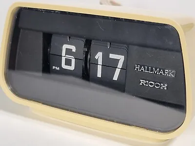 Vintage Hallmark Flip Clock By Ricoh - Working • $50