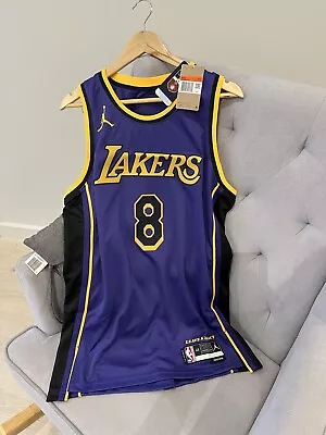 Nike #8 Kobe Bryant Size Large Lakers Nba Swingman Jersey  • $68.11