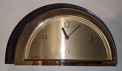 SEIKO Vintage Post-Modern Quartz MOON  Desk Or Mantle CLOCK • $19.95