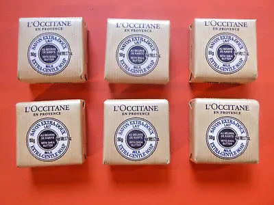 L' Occitane  Set Of 6 Soaps 3.5 Ounces Each.  Shea Butter • $37.95