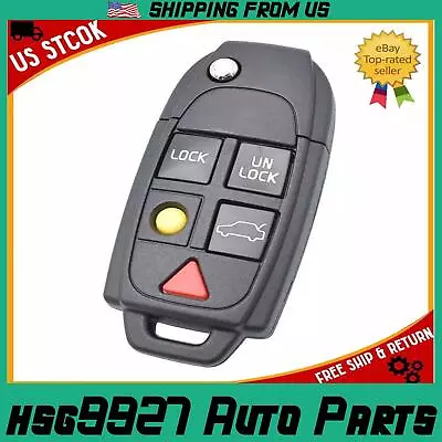 Auto Remote Flip Key Fob Cover Case Replacement For Volvo XC70 XC90 S60 S80 V70 • $8.99